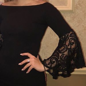 Elegant short black dress